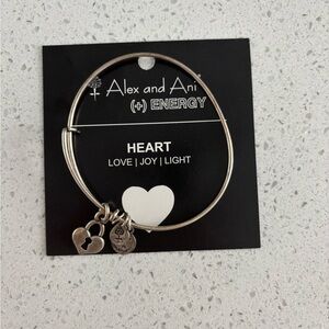 Silver Heart Lock Alex and Ani Bracelet